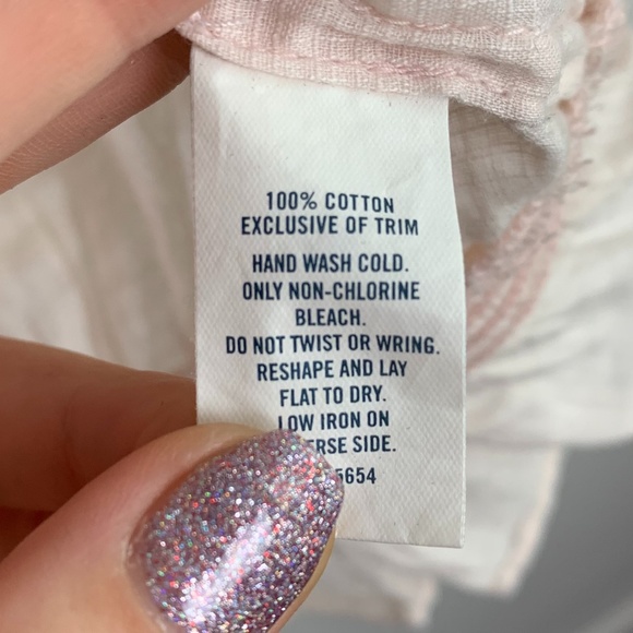 Abercrombie & Fitch Light Pink Short Sleeve Blouse - Picture 4 of 8